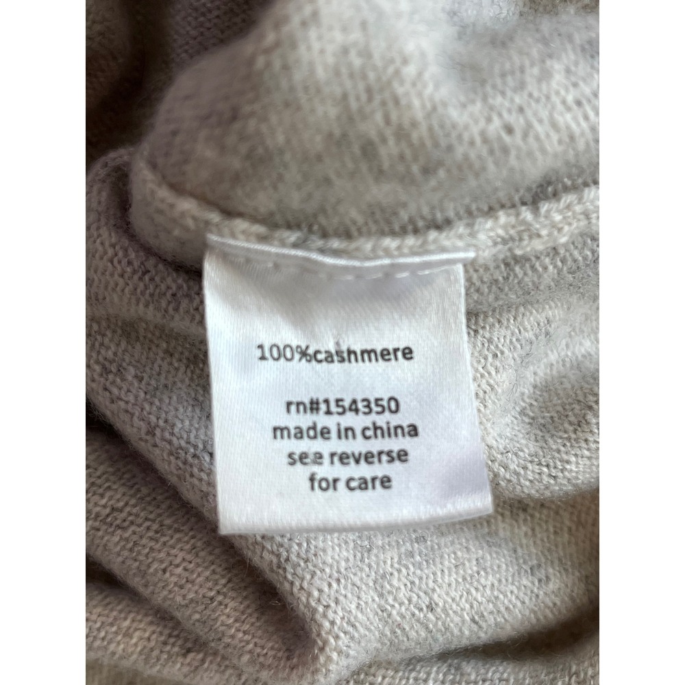Replica Los Angeles David Bowie 100% Cashmere Sweater Grey Small Raglan Sleeve - Picture 6 of 8